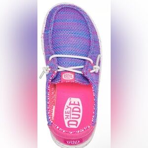 Hey Dude Kids' Vibrant Pink and Blue Moccasins